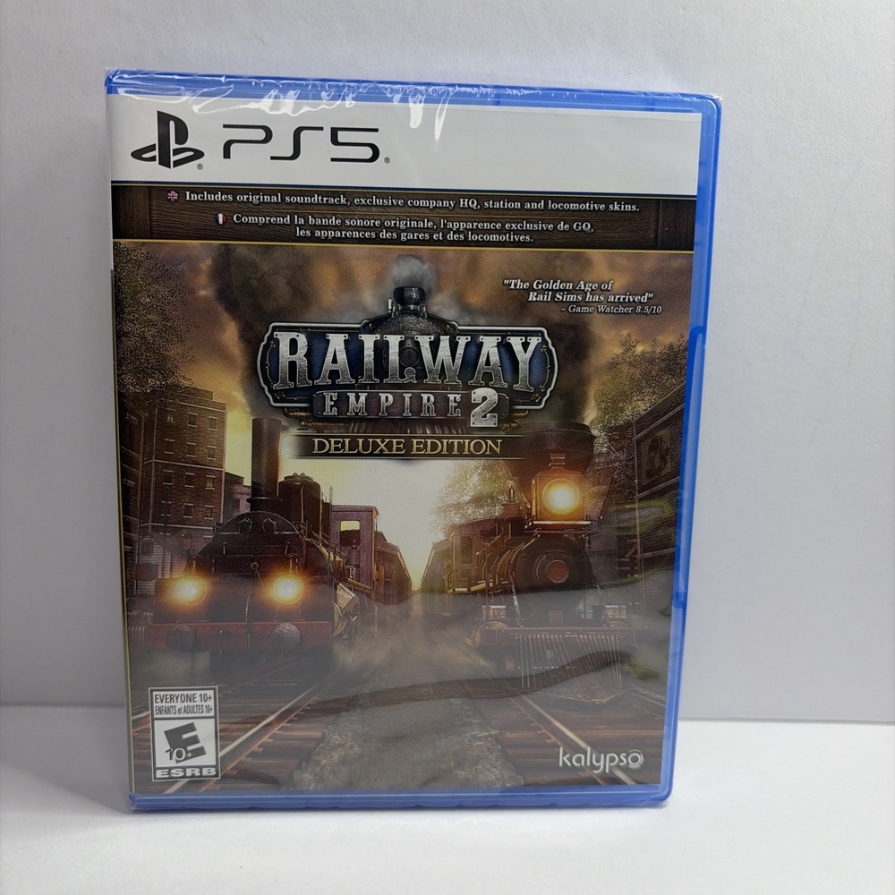 Railway Empire 2 Deluxe Edition Sony PlayStation 5 PS5 Game New Sealed